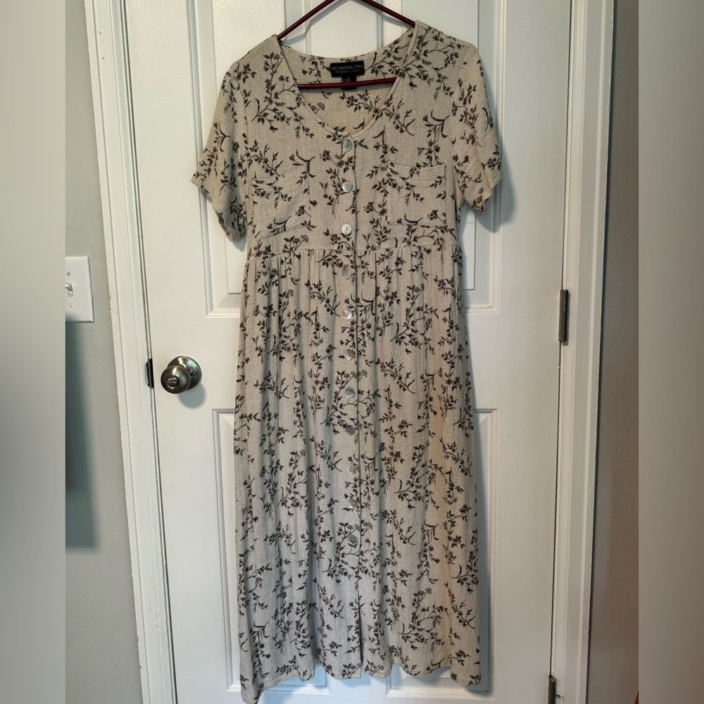 Vintage rayon floral dress